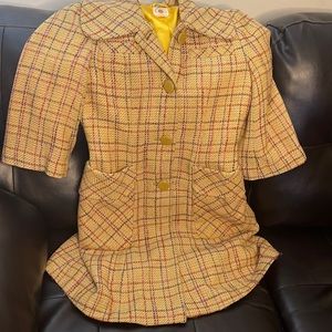 Used golden  yellow Tulle dress coat
